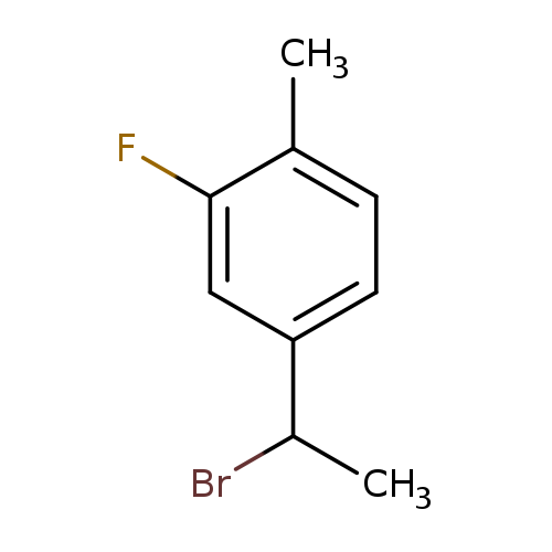 4-(1-bromoethyl)-2-fluoro-1-methylbenzene