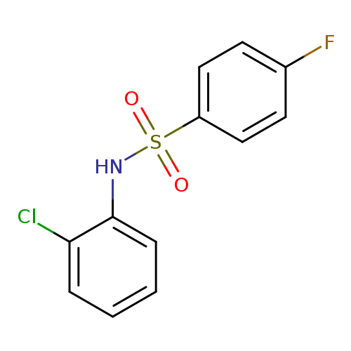 N-(2-CHLOROPHENYL)-4-FLUORO-BENZENESULFONAMIDE