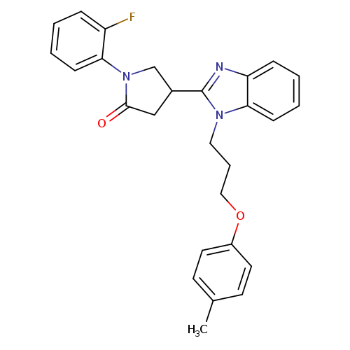 1-(2-fluorophenyl)-4-{1-[3-(4-methylphenoxy)propyl]-1H-1,3-benzodiazol-2-yl}pyrrolidin-2-one