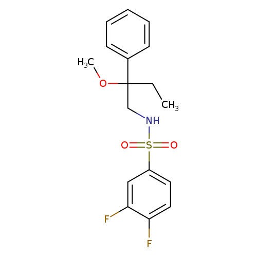3,4-difluoro-N-(2-methoxy-2-phenylbutyl)benzene-1-sulfonamide