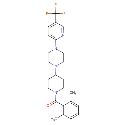 1-[1-(2,6-dimethylbenzoyl)piperidin-4-yl]-4-[5-(trifluoromethyl)pyridin-2-yl]piperazine