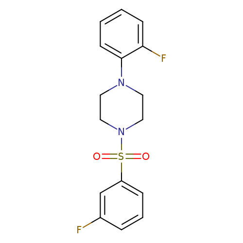 1-(3-fluorobenzenesulfonyl)-4-(2-fluorophenyl)piperazine