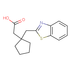 2-{1-[(1,3-benzothiazol-2-yl)methyl]cyclopentyl}acetic acid