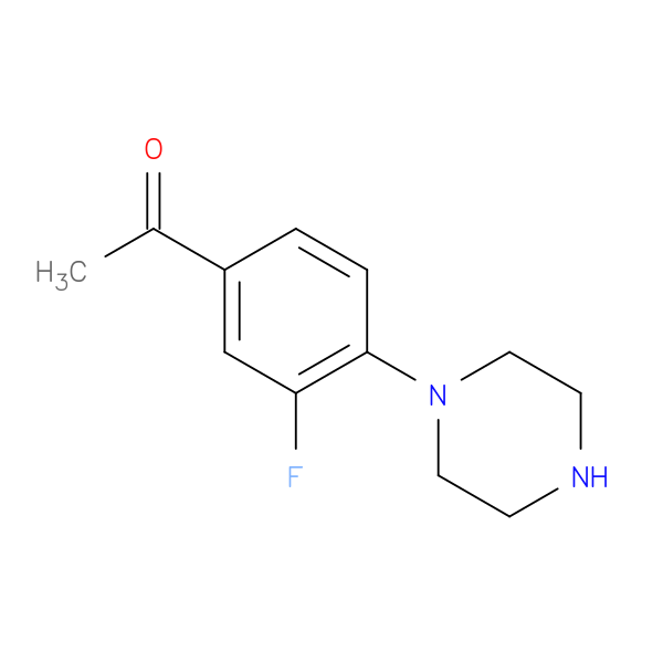 1-(3-Fluoro-4-piperazin-1-ylphenyl)ethanone