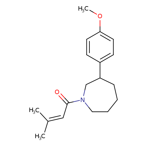 1-[3-(4-methoxyphenyl)azepan-1-yl]-3-methylbut-2-en-1-one