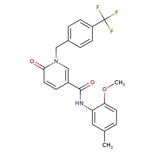 N-(2-methoxy-5-methylphenyl)-6-oxo-1-{[4-(trifluoromethyl)phenyl]methyl}-1,6-dihydropyridine-3-carboxamide