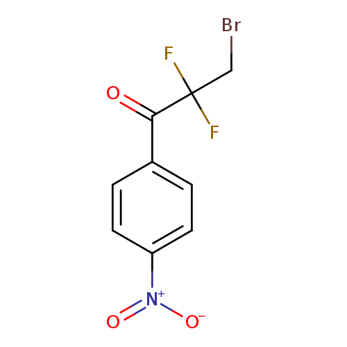 3-bromo-2,2-difluoro-1-(4-nitrophenyl)propan-1-one