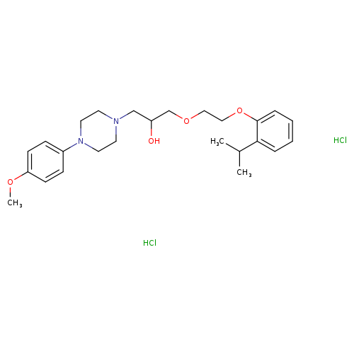 1-[4-(4-methoxyphenyl)piperazin-1-yl]-3-{2-[2-(propan-2-yl)phenoxy]ethoxy}propan-2-ol dihydrochloride