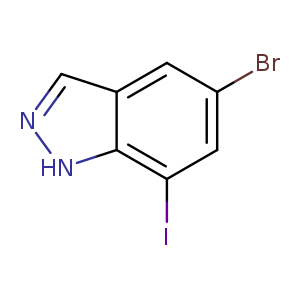 5-Bromo-7-iodo-1H-indazole