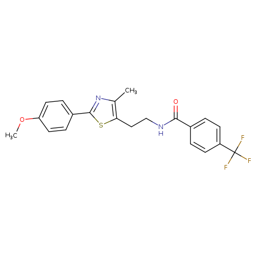 N-{2-[2-(4-methoxyphenyl)-4-methyl-1,3-thiazol-5-yl]ethyl}-4-(trifluoromethyl)benzamide
