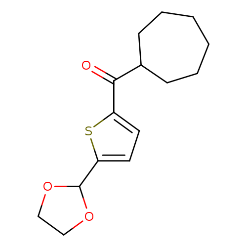 Cycloheptyl 5-(1,3-dioxolan-2-yl)-2-thienyl ketone