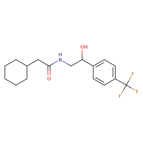 2-cyclohexyl-N-{2-hydroxy-2-[4-(trifluoromethyl)phenyl]ethyl}acetamide