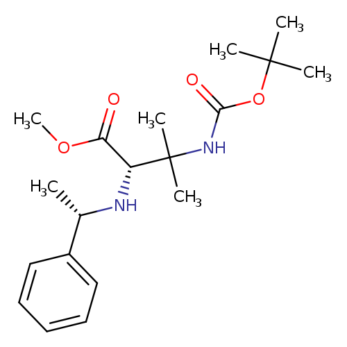 (S)-Methyl 3-((tert-butoxycarbonyl)amino)-3-methyl-2-(((S)-1-phenylethyl)amino)butanoate