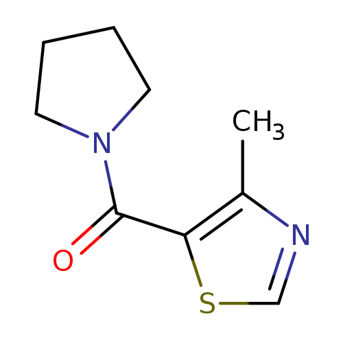 4-methyl-5-(pyrrolidine-1-carbonyl)-1,3-thiazole