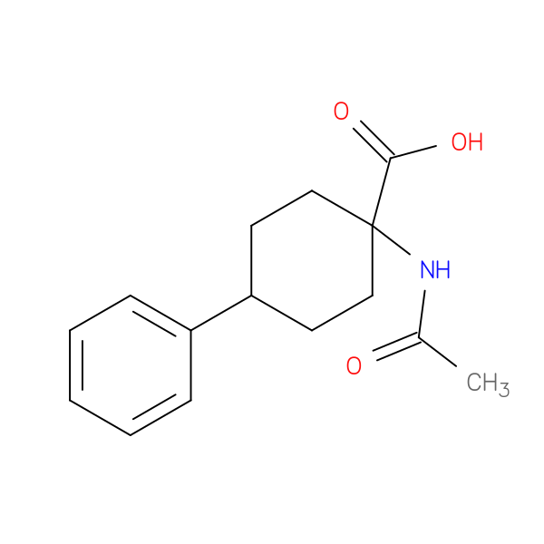 1-acetamido-4-phenylcyclohexane-1-carboxylic acid
