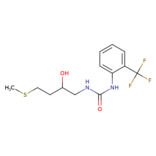 3-[2-hydroxy-4-(methylsulfanyl)butyl]-1-[2-(trifluoromethyl)phenyl]urea