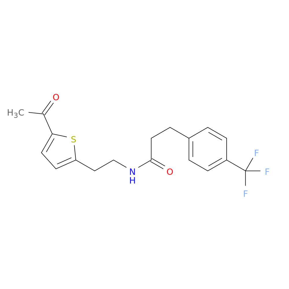N-[2-(5-acetylthiophen-2-yl)ethyl]-3-[4-(trifluoromethyl)phenyl]propanamide