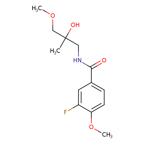 3-fluoro-N-(2-hydroxy-3-methoxy-2-methylpropyl)-4-methoxybenzamide
