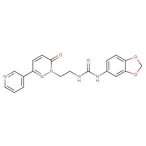 3-(2H-1,3-benzodioxol-5-yl)-1-{2-[6-oxo-3-(pyridin-3-yl)-1,6-dihydropyridazin-1-yl]ethyl}urea