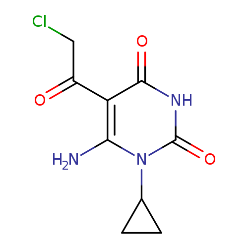 6-Amino-5-(2-chloroacetyl)-1-cyclopropylpyrimidine-2,4(1H,3H)-dione