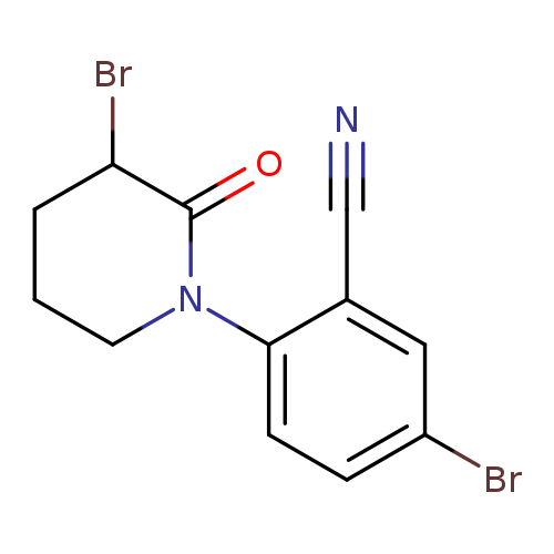 5-bromo-2-(3-bromo-2-oxopiperidin-1-yl)benzonitrile