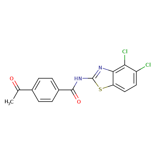 4-acetyl-N-(4,5-dichloro-1,3-benzothiazol-2-yl)benzamide