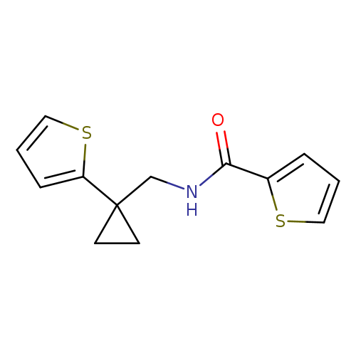 N-{[1-(thiophen-2-yl)cyclopropyl]methyl}thiophene-2-carboxamide