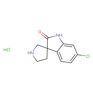 6-chloro-1,2-dihydrospiro[indole-3,3'-pyrrolidin]-2-one hydrochloride