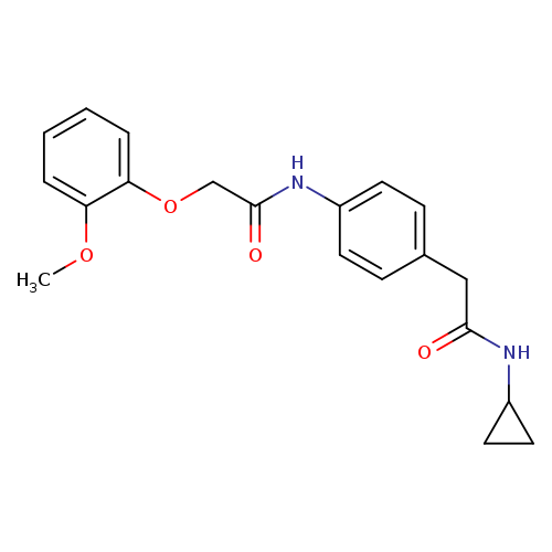 N-{4-[(cyclopropylcarbamoyl)methyl]phenyl}-2-(2-methoxyphenoxy)acetamide