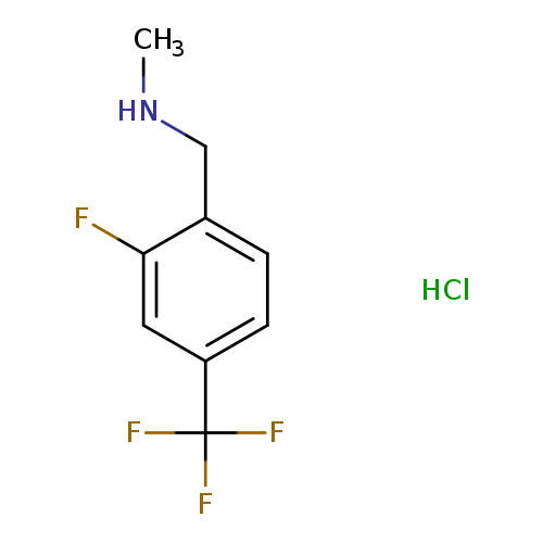 {[2-fluoro-4-(trifluoromethyl)phenyl]methyl}(methyl)aminehydrochloride