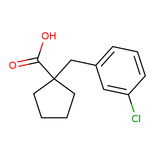 1-[(3-chlorophenyl)methyl]cyclopentane-1-carboxylic acid