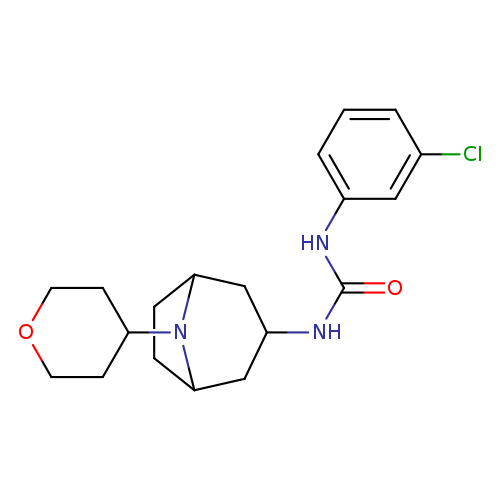 1-(3-chlorophenyl)-3-[8-(oxan-4-yl)-8-azabicyclo[3.2.1]octan-3-yl]urea