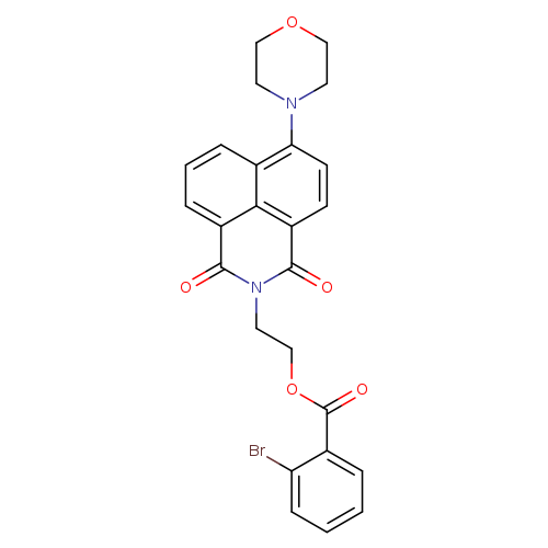 2-[8-(morpholin-4-yl)-2,4-dioxo-3-azatricyclo[7.3.1.0^{5,13}]trideca-1(13),5,7,9,11-pentaen-3-yl]ethyl 2-bromobenzoate