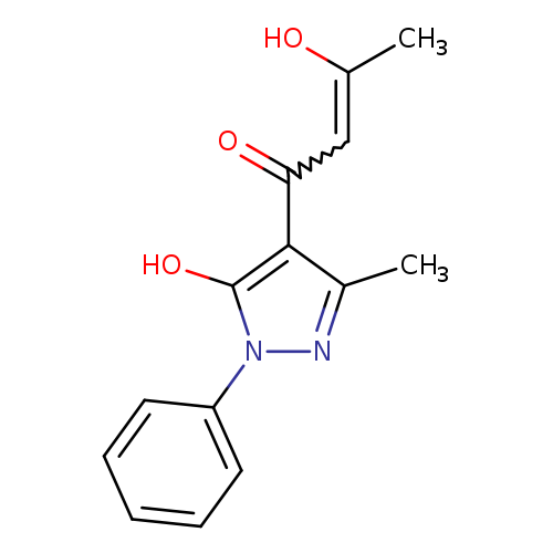 (2E)-3-hydroxy-1-(5-hydroxy-3-methyl-1-phenyl-1H-pyrazol-4-yl)but-2-en-1-one