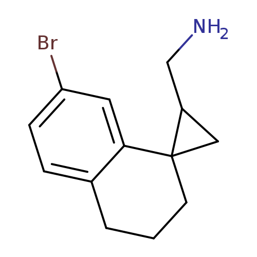 {7'-bromo-3',4'-dihydro-2'H-spiro[cyclopropane-1,1'-naphthalene]-3-yl}methanamine,Mixtureofdiastereomers