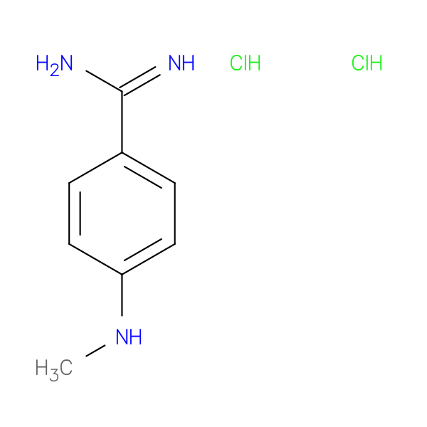 4-(methylamino)benzene-1-carboximidamide dihydrochloride