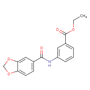 ethyl 3-[(1,3-benzodioxol-5-ylcarbonyl)amino]benzoate