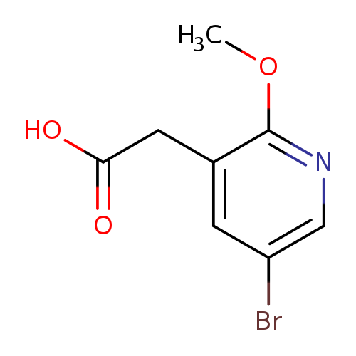2-(5-bromo-2-methoxypyridin-3-yl)acetic acid