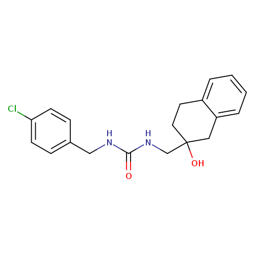 1-[(4-chlorophenyl)methyl]-3-[(2-hydroxy-1,2,3,4-tetrahydronaphthalen-2-yl)methyl]urea