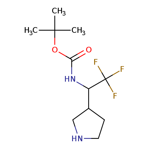 Carbamic acid,[2,2,2-trifluoro-1-(3-pyrrolidinyl)ethyl]-, 1,1-dimethylethyl ester (9CI)