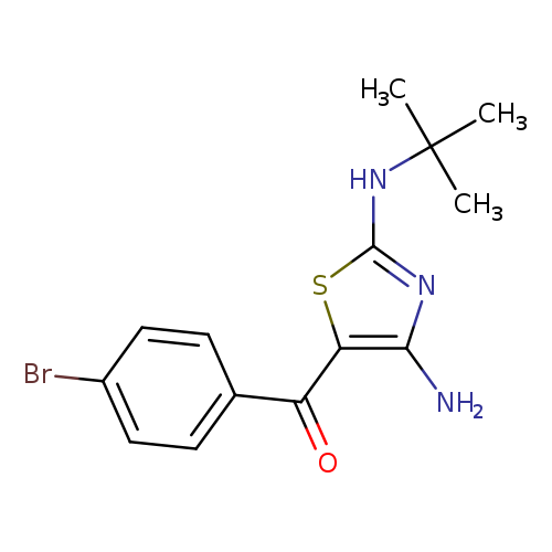5-(4-bromobenzoyl)-N2-tert-butyl-1,3-thiazole-2,4-diamine