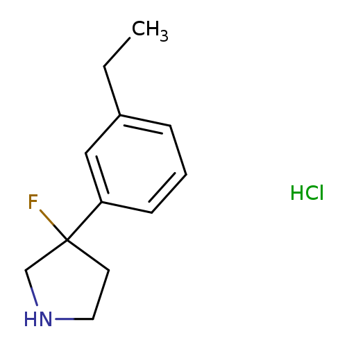 3-(3-ethylphenyl)-3-fluoropyrrolidine hydrochloride
