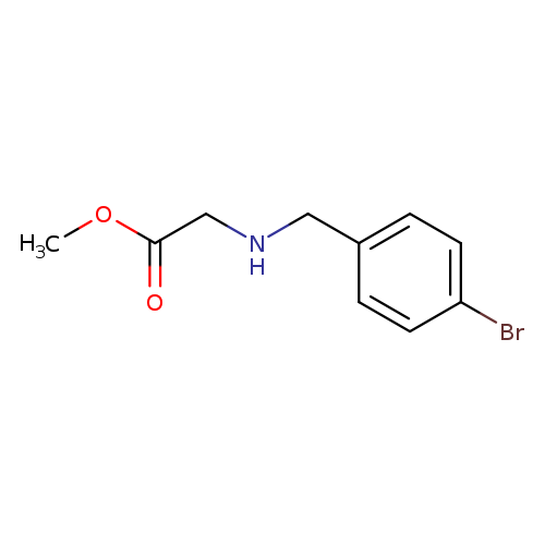 methyl 2-{[(4-bromophenyl)methyl]amino}acetate