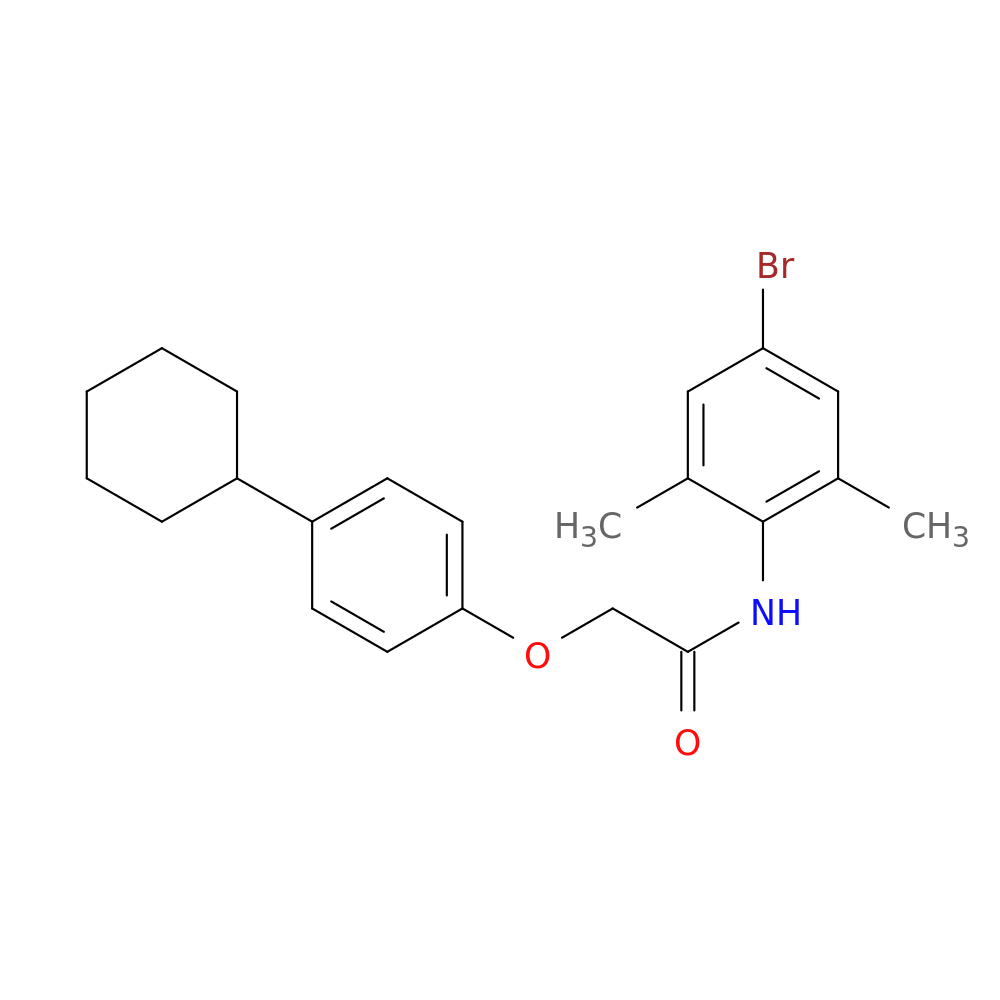 N-(4-bromo-2,6-dimethylphenyl)-2-(4-cyclohexylphenoxy)acetamide