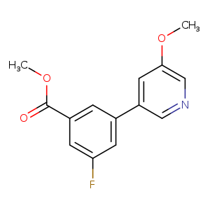 Methyl 3-fluoro-5-(5-methoxypyridin-3-yl)benzoate