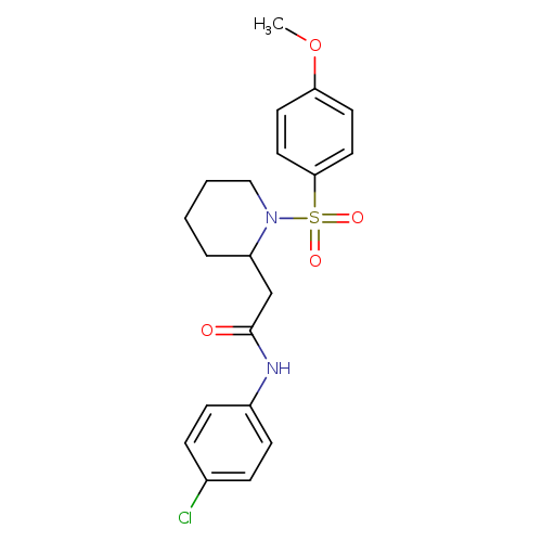 N-(4-chlorophenyl)-2-[1-(4-methoxybenzenesulfonyl)piperidin-2-yl]acetamide