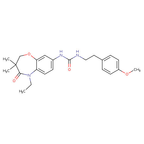 3-(5-ethyl-3,3-dimethyl-4-oxo-2,3,4,5-tetrahydro-1,5-benzoxazepin-8-yl)-1-[2-(4-methoxyphenyl)ethyl]urea