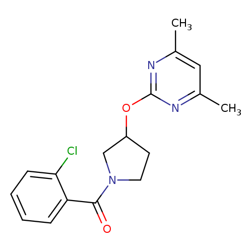 2-{[1-(2-chlorobenzoyl)pyrrolidin-3-yl]oxy}-4,6-dimethylpyrimidine