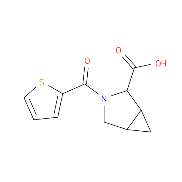 3-(thiophene-2-carbonyl)-3-azabicyclo[3.1.0]hexane-2-carboxylic acid