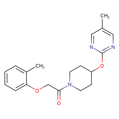 2-(2-methylphenoxy)-1-{4-[(5-methylpyrimidin-2-yl)oxy]piperidin-1-yl}ethan-1-one
